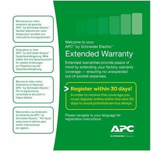 APC Service Pack 3 Year Warranty Extension (for new WBEXTWAR3YR-SP-01A obraz
