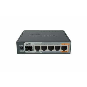 Mikrotik hEX S router zapojený do sítě Gigabit Ethernet RB760IGS obraz