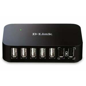 D-Link DUB-H7 USB 2.0 Type-B 480 Mbit/s Černá DUB-H7/E obraz