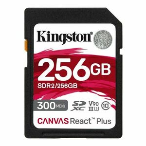 Kingston Canvas React Plus 256 GB SDXC UHS-II U3 V90, R300, W260 obraz