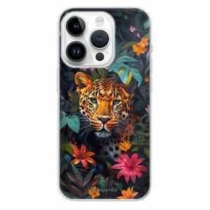 Odolné silikonové pouzdro iSaprio - Flower Jaguar - iPhone 15 Pro obraz