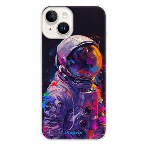 Odolné silikonové pouzdro iSaprio - Neon Astronaut - iPhone 15 obraz