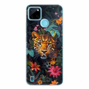 Odolné silikonové pouzdro iSaprio - Flower Jaguar - Realme C21Y / C25Y obraz