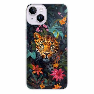 Odolné silikonové pouzdro iSaprio - Flower Jaguar - iPhone 14 obraz