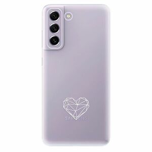 Odolné silikonové pouzdro iSaprio - čiré - Digital Love - Samsung Galaxy S21 FE 5G obraz
