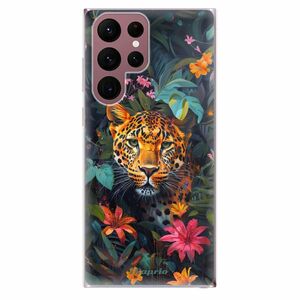 Odolné silikonové pouzdro iSaprio - Flower Jaguar - Samsung Galaxy S22 Ultra 5G obraz