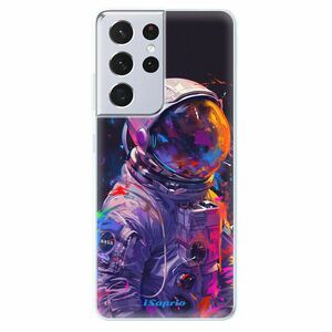 Odolné silikonové pouzdro iSaprio - Neon Astronaut - Samsung Galaxy S21 Ultra obraz