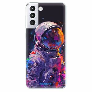 Odolné silikonové pouzdro iSaprio - Neon Astronaut - Samsung Galaxy S21+ obraz