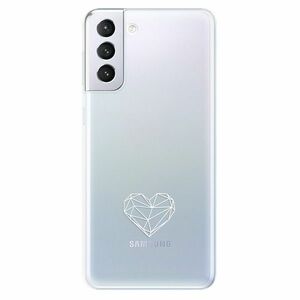 Odolné silikonové pouzdro iSaprio - čiré - Digital Love - Samsung Galaxy S21+ obraz