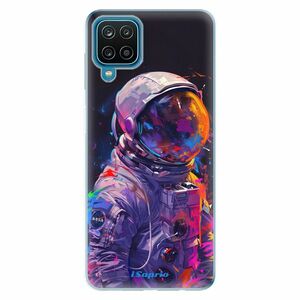 Odolné silikonové pouzdro iSaprio - Neon Astronaut - Samsung Galaxy A12 obraz