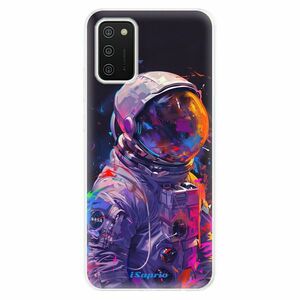 Odolné silikonové pouzdro iSaprio - Neon Astronaut - Samsung Galaxy A02s obraz
