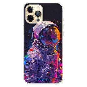 Odolné silikonové pouzdro iSaprio - Neon Astronaut - iPhone 12 Pro Max obraz