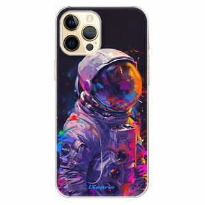 Odolné silikonové pouzdro iSaprio - Neon Astronaut - iPhone 12 Pro obraz