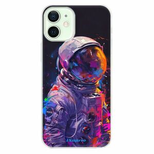 Odolné silikonové pouzdro iSaprio - Neon Astronaut - iPhone 12 obraz
