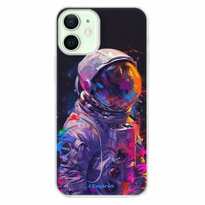 Odolné silikonové pouzdro iSaprio - Neon Astronaut - iPhone 12 mini obraz