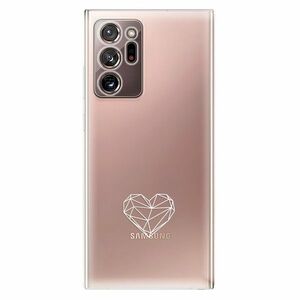 Odolné silikonové pouzdro iSaprio - čiré - Digital Love - Samsung Galaxy Note 20 Ultra obraz