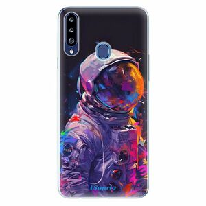 Odolné silikonové pouzdro iSaprio - Neon Astronaut - Samsung Galaxy A20s obraz