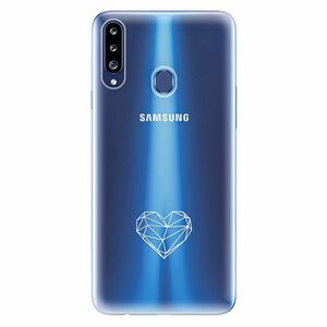 Odolné silikonové pouzdro iSaprio - čiré - Digital Love - Samsung Galaxy A20s obraz