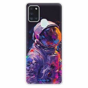 Odolné silikonové pouzdro iSaprio - Neon Astronaut - Samsung Galaxy A21s obraz