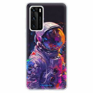 Odolné silikonové pouzdro iSaprio - Neon Astronaut - Huawei P40 obraz