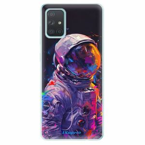 Odolné silikonové pouzdro iSaprio - Neon Astronaut - Samsung Galaxy A71 obraz