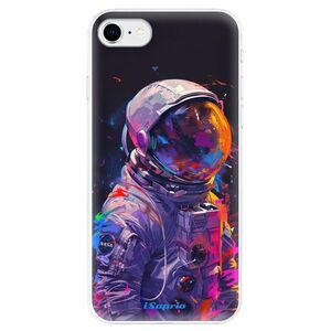 Odolné silikonové pouzdro iSaprio - Neon Astronaut - iPhone SE 2020 obraz