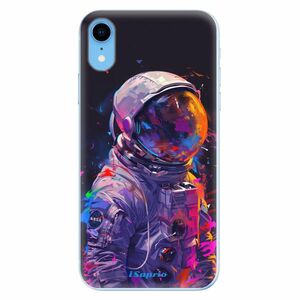 Odolné silikonové pouzdro iSaprio - Neon Astronaut - iPhone XR obraz