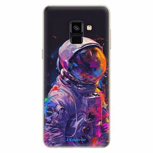 Odolné silikonové pouzdro iSaprio - Neon Astronaut - Samsung Galaxy A8 2018 obraz