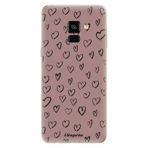 Odolné silikonové pouzdro iSaprio - Heart Dark - Samsung Galaxy A8 2018 obraz