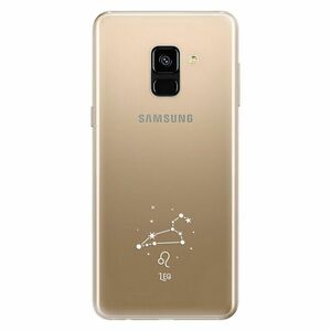 Odolné silikonové pouzdro iSaprio - čiré - Lev - Samsung Galaxy A8 2018 obraz