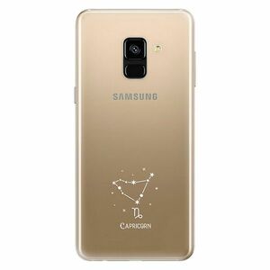 Odolné silikonové pouzdro iSaprio - čiré - Kozoroh - Samsung Galaxy A8 2018 obraz