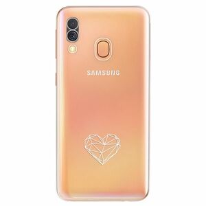Odolné silikonové pouzdro iSaprio - čiré - Digital Love - Samsung Galaxy A40 obraz
