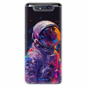 Odolné silikonové pouzdro iSaprio - Neon Astronaut - Samsung Galaxy A80 obraz