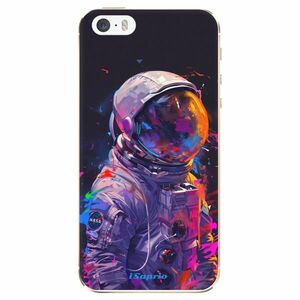 Odolné silikonové pouzdro iSaprio - Neon Astronaut - iPhone 5/5S/SE obraz
