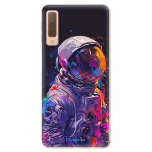 Odolné silikonové pouzdro iSaprio - Neon Astronaut - Samsung Galaxy A7 (2018) obraz