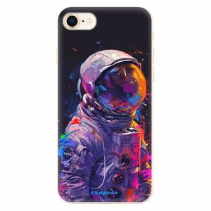 Odolné silikonové pouzdro iSaprio - Neon Astronaut - iPhone 8 obraz