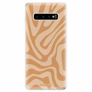 Odolné silikonové pouzdro iSaprio - Zebra Orange - Samsung Galaxy S10+ obraz