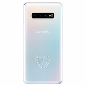 Odolné silikonové pouzdro iSaprio - čiré - Digital Love - Samsung Galaxy S10+ obraz