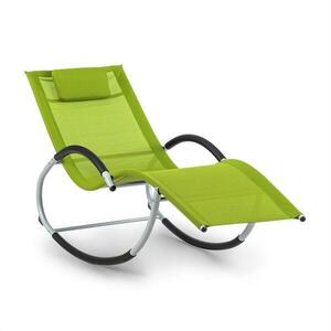 Blumfeldt Westwood, houpací lehátko, ergonomické, hliníkový rám, zelené obraz