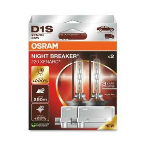 OSRAM D1S 35W XENARC NIGHT BREAKER LASER +220% 2ks 66140XN2-2HB obraz