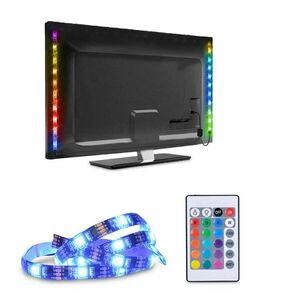 Solight LED RGB pásek pro TV, 2x 50cm, USB, vypínač, dálkový ovladač WM504 obraz
