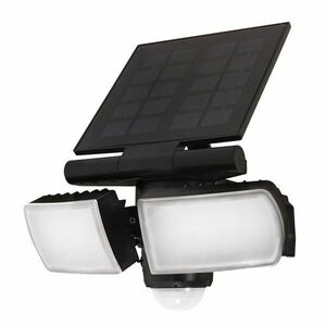 Solight LED solární osvětlení se senzorem, 8W, 600lm, Li-on, černá WO772 obraz