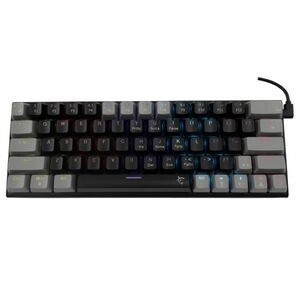 White Shark mechanická herní klávesnice WAKIZASHI, modrý switch, US, černá/šedá obraz