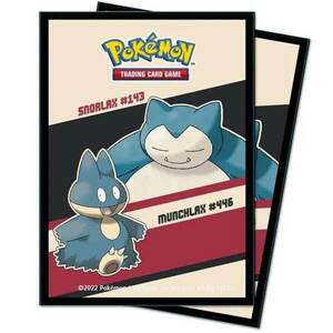 UP Deck Protector Sleeves Snorlax & Munchlax (65 Sleeves) (Pokémon) obraz