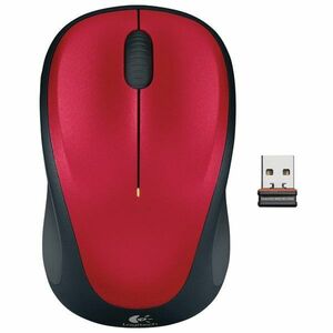 Kancelářská myš Logitech Wireless Mouse M235, red obraz