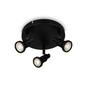 BRILONER LED bodové svítidlo pr. 21 cm 3xGU10 4, 8W 400lm černá IP44 BRI 2992-035R obraz