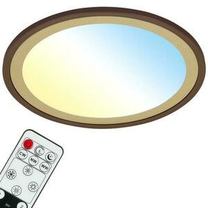 BRILONER Ultraploché CCT-svítidlo LED panel s přímým a nepřímým osvětlením, pr.42 cm, LED, 22 W, 3000 lm, hnědo-zlatá BRILO 7455-417 obraz