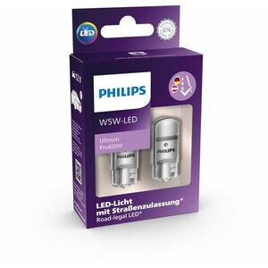 Philips LED W5W 12V 0, 9W Ultinon Pro6000 6000K 2ks 11961HU60X2 obraz