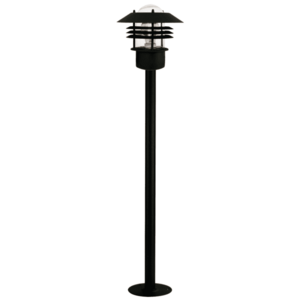 Nordlux Černý zahradní sloupek Vejers pro žárovku E27 92cm 25118003 obraz