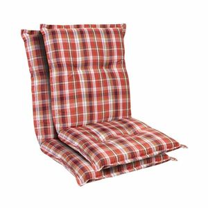 Blumfeldt Prato, čalouněná podložka, podložka na židli, podložka na nižší polohovací křeslo, na zahradní židli, polyester, 50 x 100 x 8 cm, 2 x polštář obraz
